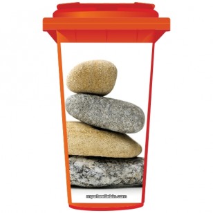 Stack Of Pebbles Wheelie Bin Sticker Panel